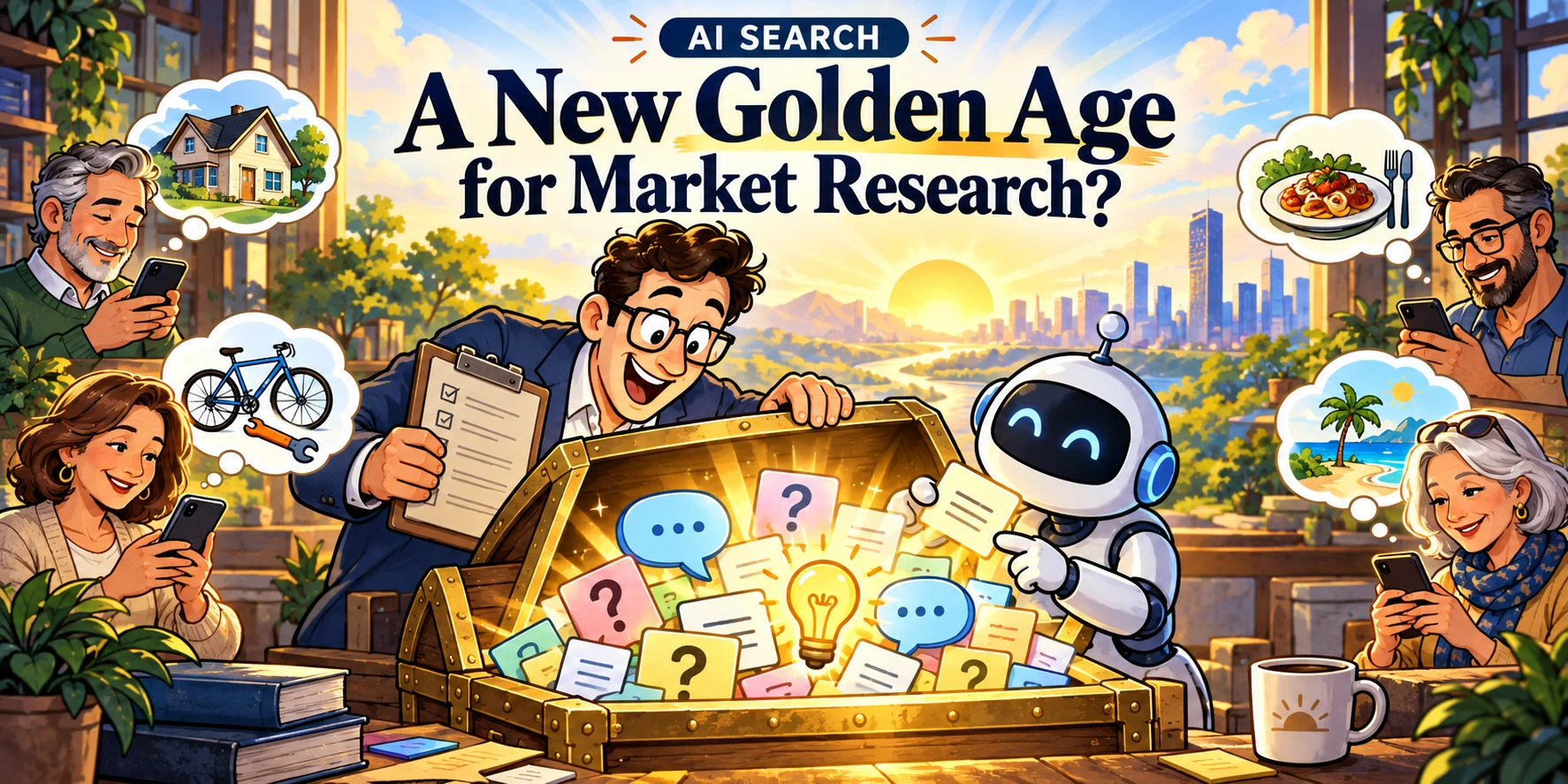 A market researcher and an AI assistant discover a treasure chest of customer questions: A New Golden Age for Market Research?