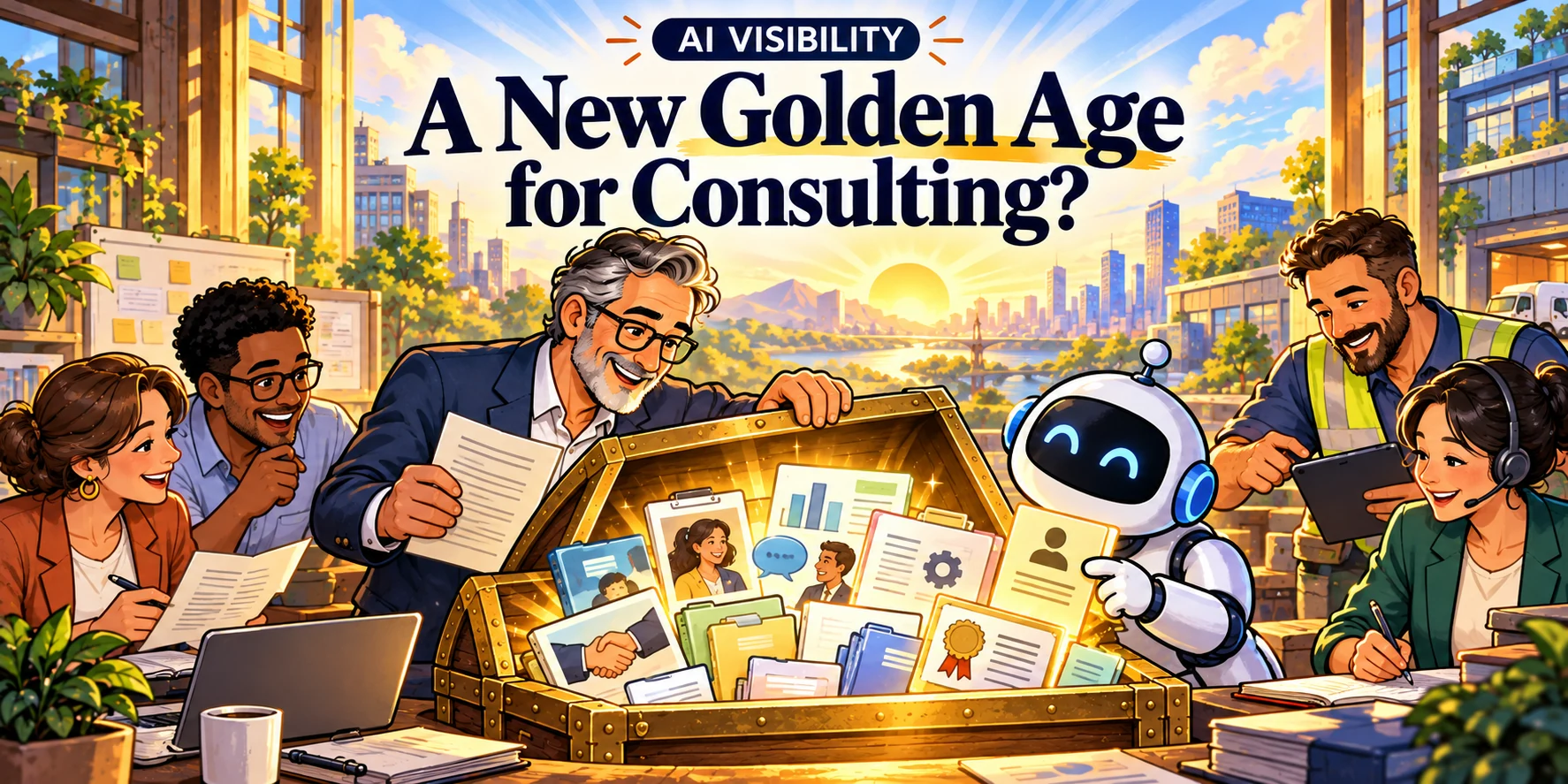 A New Golden Age for Consulting? Rådgiver og AI undersøger muligheder i virksomheden.